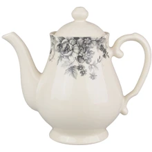Заварочный чайник Claytan Ceramics Винтажные цветы 1150 мл (910-111): Цвет белый