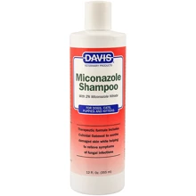 Шампунь с 2% нитратом миконазола Davis Miconazole Shampoo для собак и котов с заболеваниями кожи 0.355 л: Тип средства Шампуни