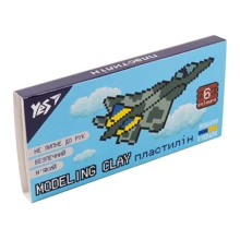 Пластилин YES 8bit UA 6 цветов 120 г (540642): Производитель YES