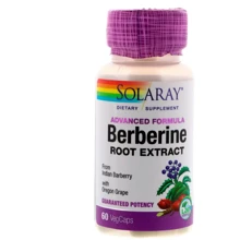 Solaray Berberine Root Extract Advanced Formula 60 Veg Caps Берберин: Форма выпуска Капсулы