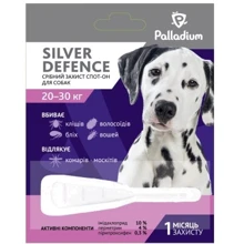 Капли на холку Palladium от блох, клещей и комаров для собак Silver Defence весом от 20 до 30 кг, (4820150201296): Тип Капли