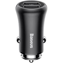 Зарядний пристрій Baseus USB Car Charger 2xUSB Gentleman Black (CCALL-GB01): Тип автомобільне
