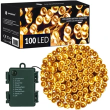 Гірлянда на батарейках Springos 10 м 100 LED CL4030 Warm White: Виробник Springos