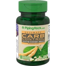 Piping Rock Ultimate Carb Control White Kidney Bean 90 Capsules Суперефективний комплекс для контролю вуглеводів з білою квасолею: Виробник Piping Rock