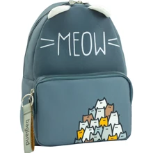 Жіночий рюкзак Bagland Meow 1157 сірий (0080466): Стать Женский