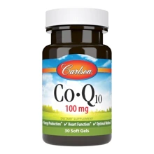 Carlson Labs CoQ10 Коэнзим Q10 100 мг 30 гелевых капсул: Вид Неферментные
