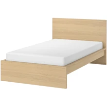 Каркас кровати ІКЕА MALM 120х200 см Дубовый шпон белый (591.322.87): undefined undefined
