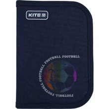 Пенал без наполнения Kite Education Football K21-621-6, 1 отделение, 1 отворот: Год выпуска коллекции 2021
