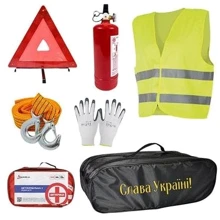 Набор автомобилиста Poputchik универсальный Слава Украина черный 01-206-IS: undefined undefined