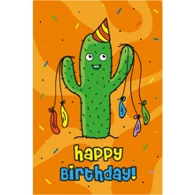 Открытка PAPAdesign "Happy birthday" - кактус: Производитель PAPAdesign