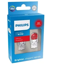 LED лампа Philips W21W LED red Ultinon Pro6000 SI 12V (11065RU60X2): Задняя оптика Стоп