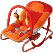 Шезлонг Caretero Astral red (Car.Astral red): Дополнительные удобства Система складывания, Ремни безопасности, Изменение наклона