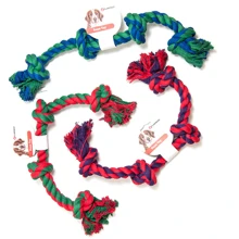 Іграшка для собак Flamingo Cotton Bone 4Knots мотузкова кістка 4 вузла 60 см (43192): undefined undefined
