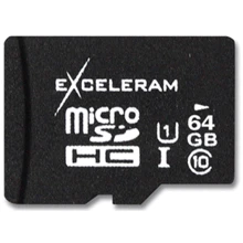 Карта пам'яті eXceleram 64GB microSDXC Class 10 UHS-I (MSD6410): Тип карти microSDXC