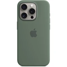 Чехол для iPhone Apple iPhone 15 Pro Silicone Case with MagSafe - Cypress (MT1J3ZM/A): Цвет зеленый