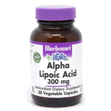 Bluebonnet Nutrition, Alpha Lipoic Acid, 300 mg, 30 Veggie Caps (853): Вид Ферментные