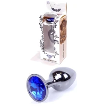 Анальна пробка BOSS of TOYS Boss Series - Jewellery Dark Silver PLUG Dark Blue S (BS6400032): Для кого унісекс
