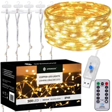 Гірлянда водоспад (штора) Springos 3 x 3 м 300 LED Pilot USB CL4022 Warm White: Виробник Springos