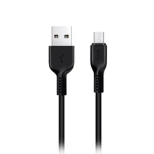 Кабель Hoco USB Cable to MicroUSB X20 2A 1m Black: Тип USB Cable - microUSB