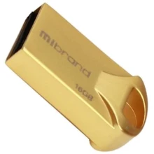USB-флешка Mibrand 16GB Hawk Gold USB 2.0 (MI2.0/HA16M1G): Стандарт USB USB 2.0