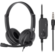 Навушники 2E CH12 On-Ear 3.5mm / 2 * 3.5mm Black (2E-CH12SJ): Тип конструкції накладні