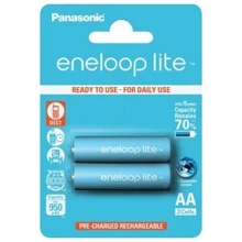 Аккумулятор Panasonic Eneloop Lite AA 950 2BP mAh NI-MH (BK-3LCCE/2BE): Емкость 950 mAh