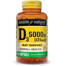 Mason Natural Vitamin D3 5000 МО Вітамін Д3 50 гелевих капсул: Тип вітамін D
