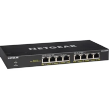 Мережевий комутатор Netgear GS308PP-100EUS: Порти только Gigabit Ethernet (10/100/1000)