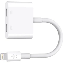 Адаптер Belkin Adapter Lightning to 2xLightning Rockstar White (F8J198btWHT): Колір білий