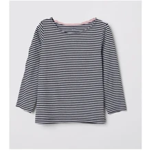 Лонгслив H&M 6204249 98-104 см черно-белый: Пол Девочка