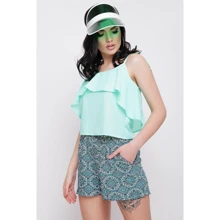 Топ FashionUp FB-1632A М мятный: Состав Вискоза, Полиэстер, Эластан