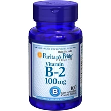 Puritan's Pride Vitamin B-2 (Riboflavin) 100 mg 100 tabs Витамин В-2 (Рибофлавин): Тип Витамин B