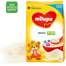 Milupa каша молочная 210 г манная от 6 мес.: Тип Каши молочные