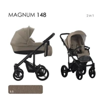 Універсальна коляска 2 в 1 Bebetto Magnum (148) бежева, (чорна рама): Тип коляски універсальна коляска (2-в-1)