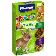 Крекер для кроликов Vitakraft Kracker Trio-Mix с овощами, орехами и попкорном 3 шт (4008239250872): undefined undefined