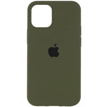 Чехол для iPhone Mobile Case Silicone Case Full Protective Dark Olive for iPhone 13 Pro Max: Цвет зеленый