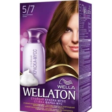 WELLATON Краска-мусс для волос стойкая 5/7 Бриллиантовый шатен: Пол Для женщин