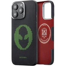 Чехол для iPhone Pitaka Aries Tactile Woven Case Alien (KI1601ALP) for iPhone 16 Pro Max: Цвет черный