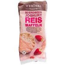 Вафли Verival рисовые с клубникой органические 100 г (9004617014109): Вес нетто 100 г