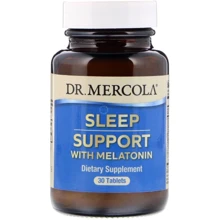 Dr. Mercola Sleep Support with Melatonin Помощь при бессоннице с мелатонином 30 таблеток: Форма выпуска Таблетки