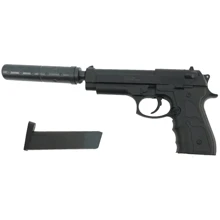 Страйкбольний пістолет Galaxy Beretta 92 із глушником пластиковий (G052A): Виробник Galaxy