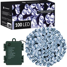Гірлянда на батарейках Springos 10 м 100 LED CL4031 Cold White: Виробник Springos