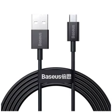Кабель Baseus USB Cable to microUSB Superior Series Fast Charging 2A 2m Black (CAMYS-A01): Тип USB Cable - microUSB