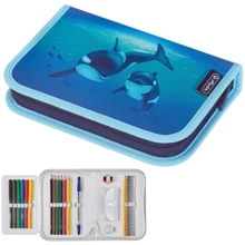 Пенал с наполнением Herlitz Oceanside Whales Киты 19 пр. (50032907W): Год выпуска коллекции 2021
