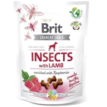 Лакомство Brit Care Dog Crunchy Cracker Insects with Lamb для собак для пищеварения насекомые, ягненок и малина 200 г (8595602551477): Производитель Brit Care