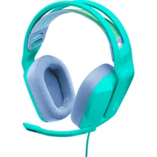 Наушники Logitech G335 Wired Gaming Mint (981-001024): Тип конструкции полноразмерные