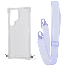 Аксесуар для смартфона WAVE Clear Case with Strap Light Purple для Samsung S928 Galaxy S24 Ultra: Сумісність Samsung S928 Galaxy S24 Ultra