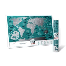 Скретч-карта світу Travel Map Marine World (Eng): Виробник 1DEA.me