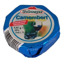 Сыр Coburger Camambert 30% 125 г (DLR4932): Вес нетто 125 г
