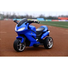 Трёхколёсный мотоцикл Kidsauto Moto S c пультом синий: Вид мотоцикл